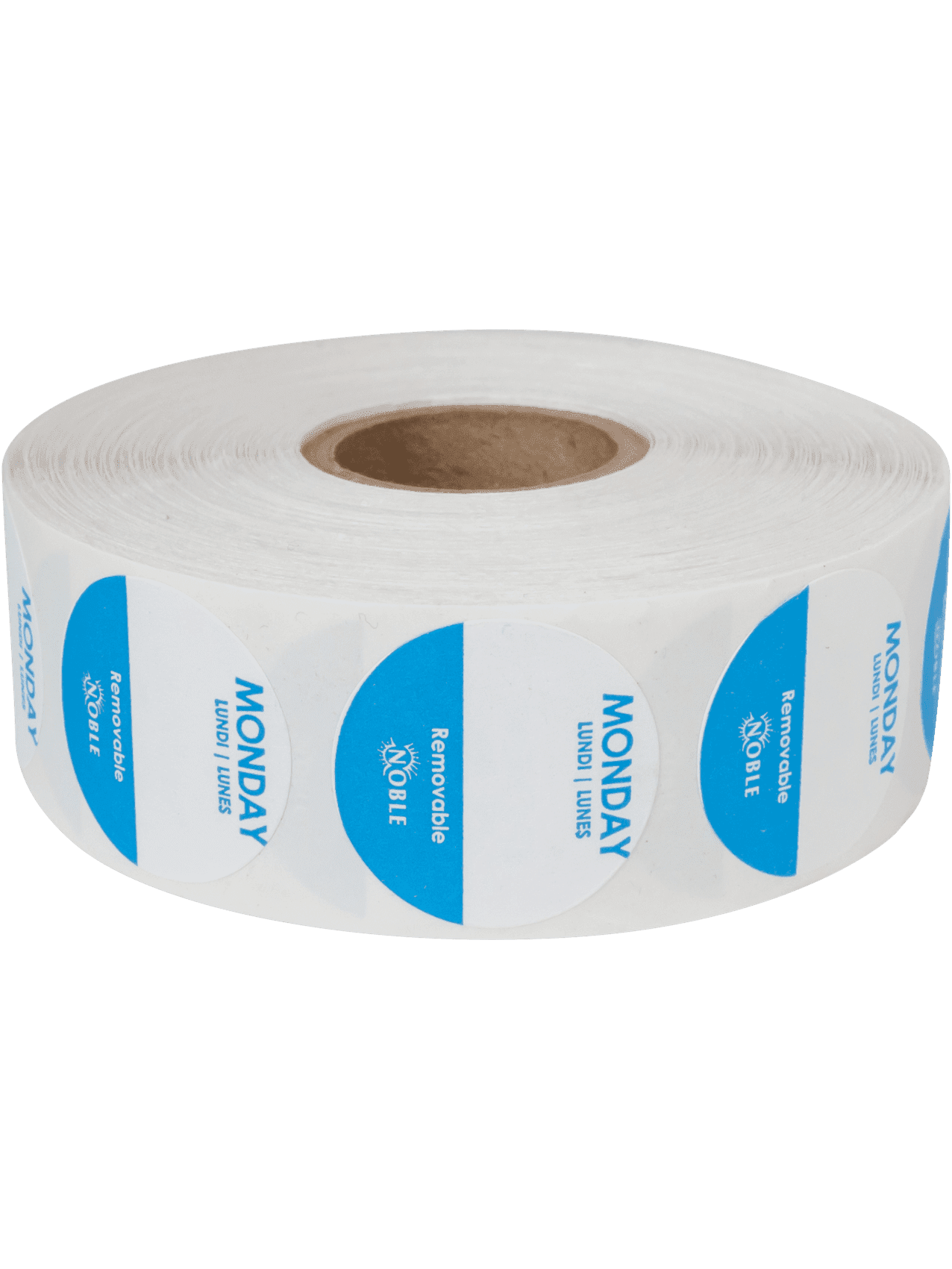 1” Removable Day dot labels Monday 2000/roll