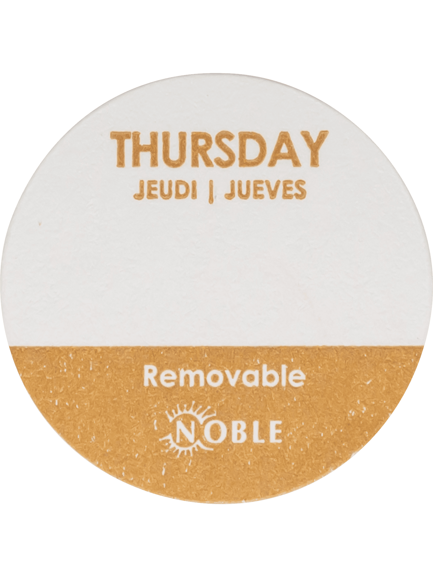 1” Removable Day dot labels Thursday 2000/roll