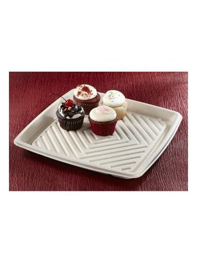 12” Fibre Square Catering Tray Combo 45 sets