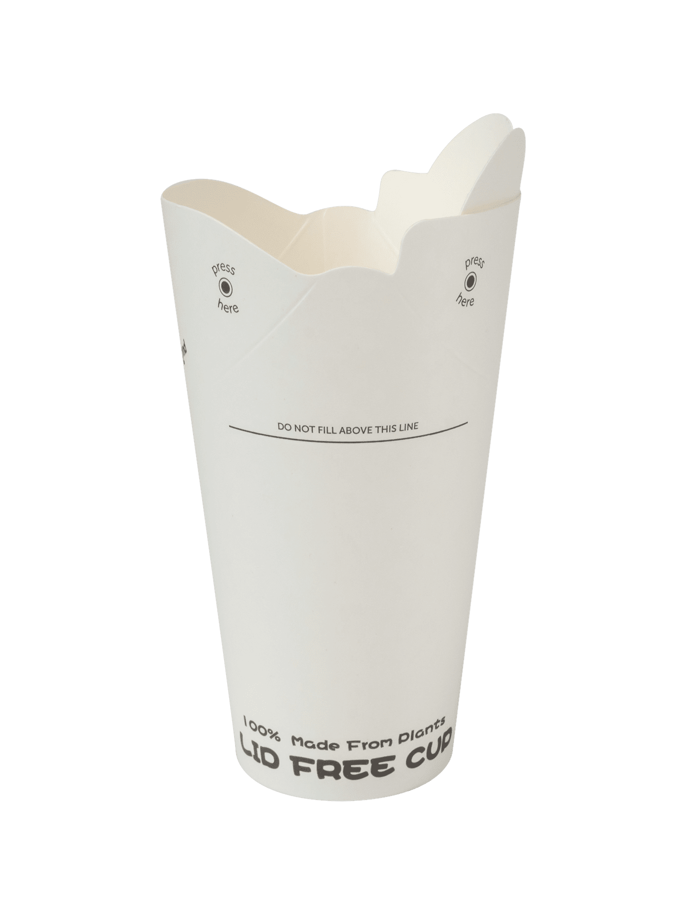 12 oz White Lid Free Paper Coffee Cups 500/ctn
