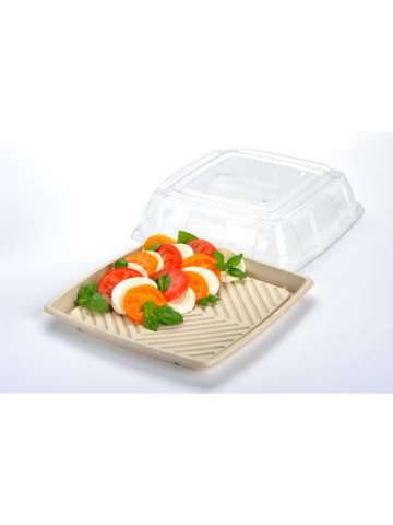 14” Fibre Square Catering Tray Combo 30 sets
