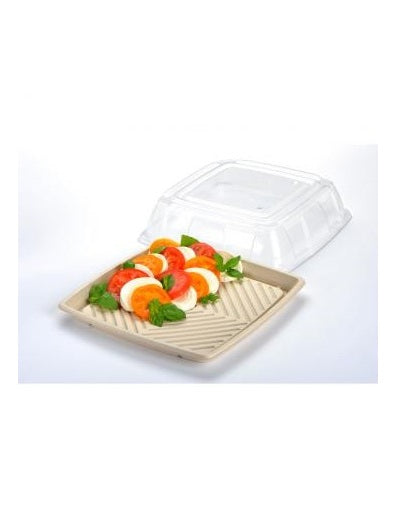 14” Fibre Square Catering Tray Combo 30 sets