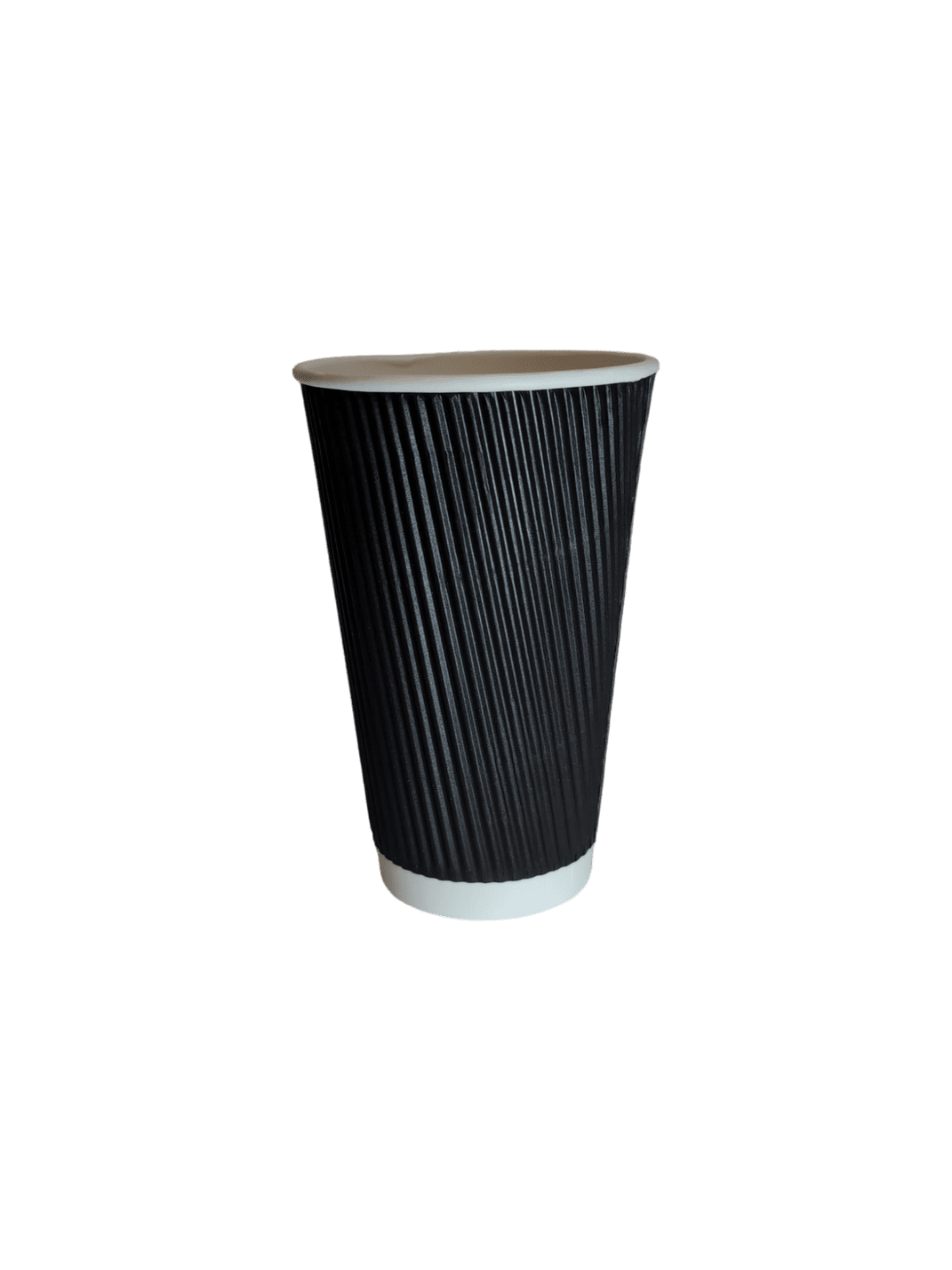 16 oz Ripple Wall Coffee Cups BLK 20x25/ctn