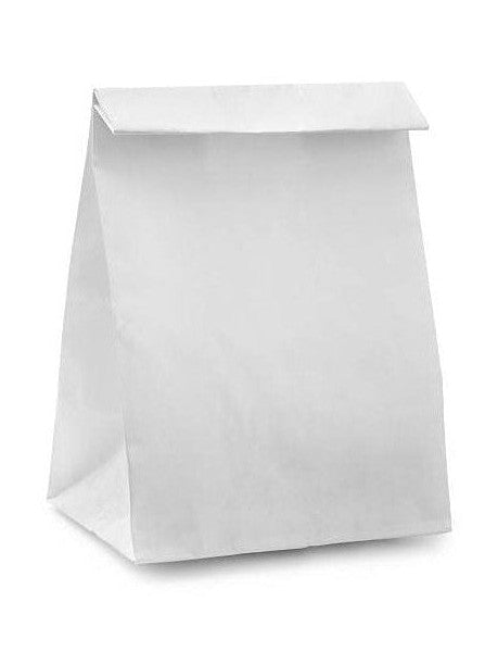 20lb. White Bag - 8.25 x 5.25 x 16” 500/ctn