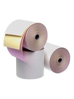 3” Printer Rolls 3 Ply White, Yellow, Pink Kitchen 50/ctn