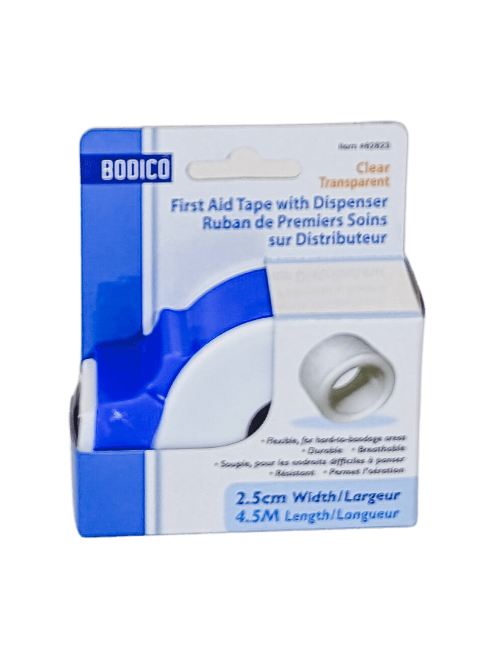 Adhesive First Aid Tape w/ dispenser 2.5cm x 4.5m