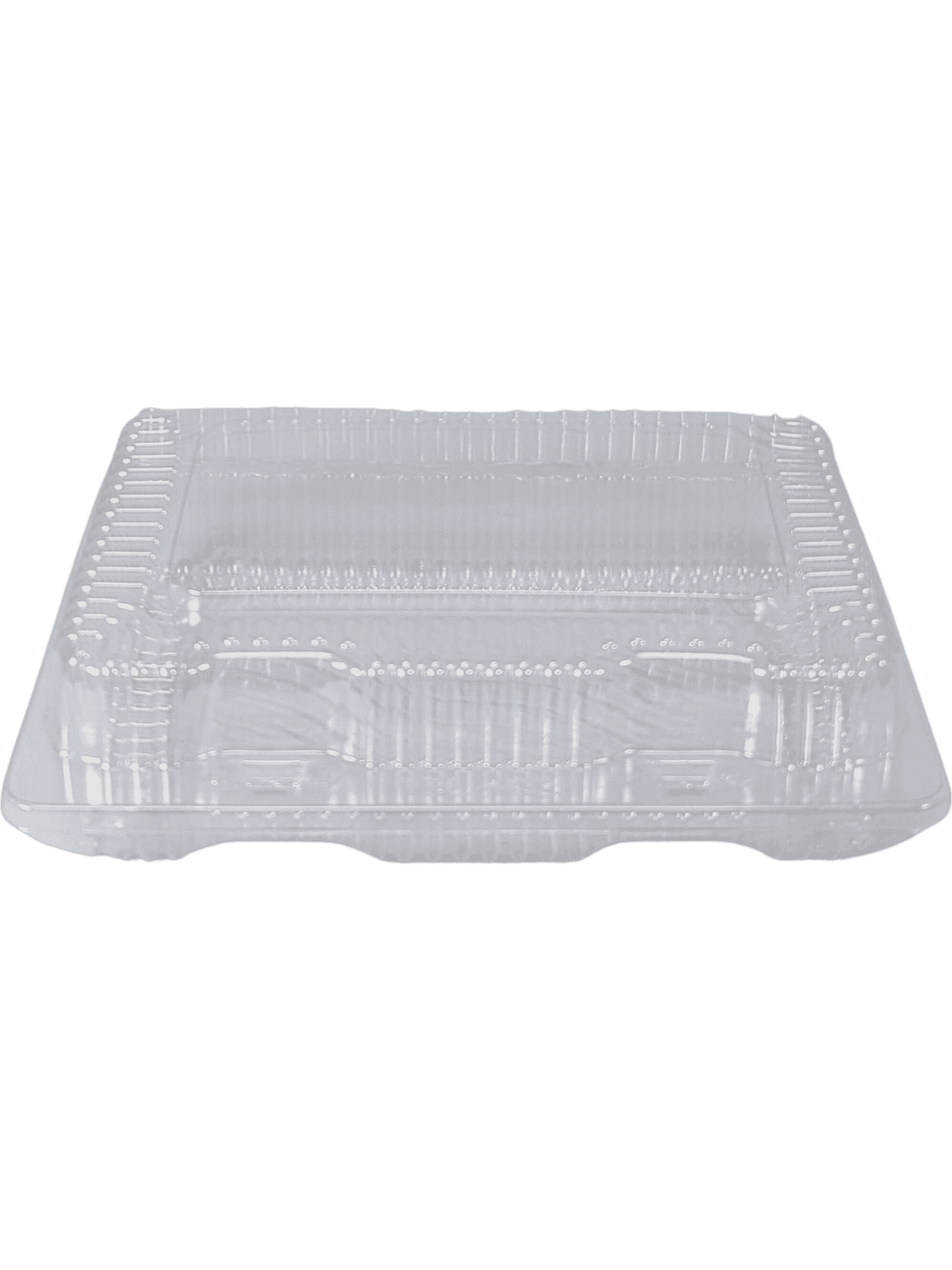Clear Hinged Lunch Box, Shallow, 8 x 5.75 x 2.5” VEL022 500/ct