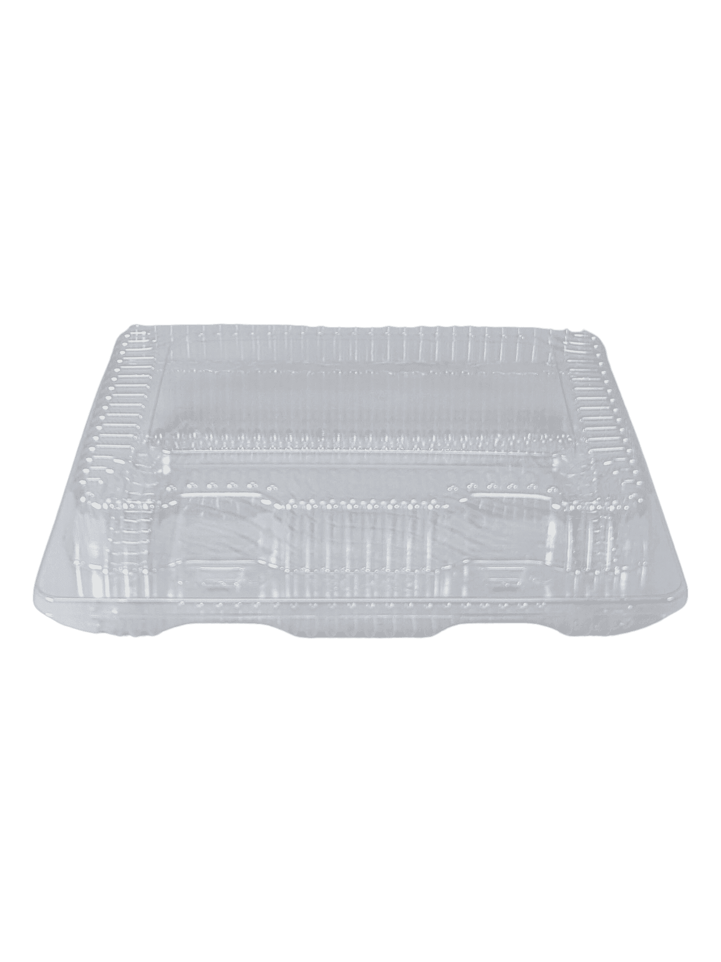 Clear Hinged Lunch Box, Shallow, 8 x 5.75 x 2.5” VEL022 500/ct