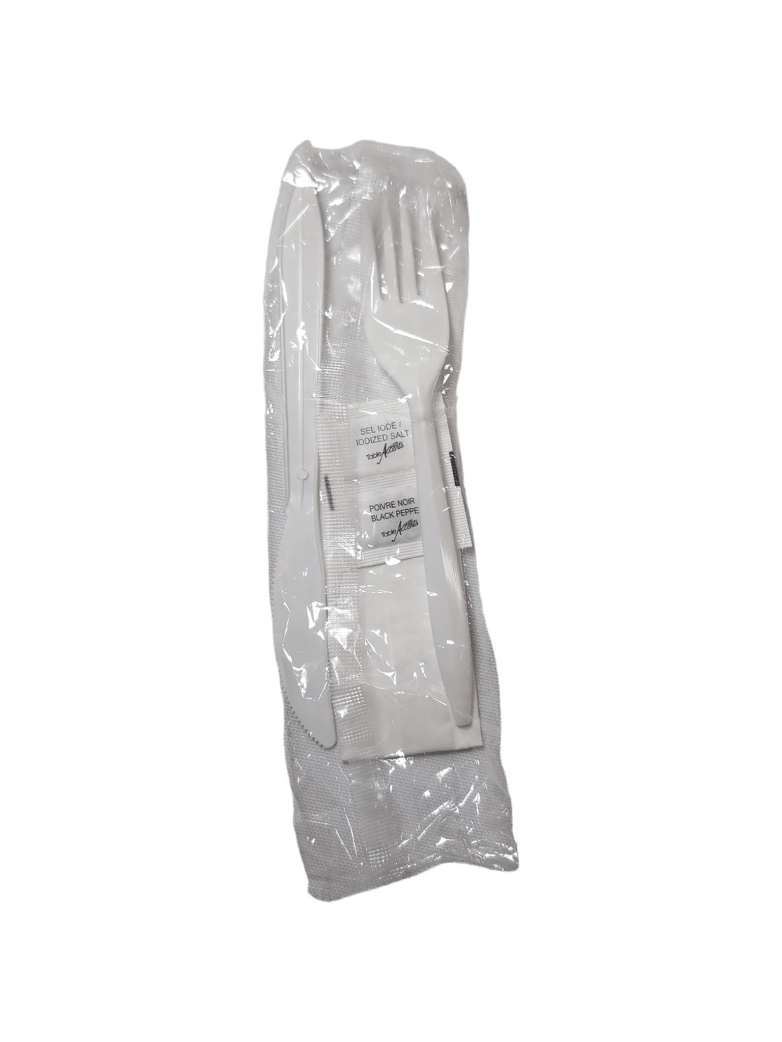 Cutlery kits - SALT/PEP Napkin, fork, knife 500/cs
