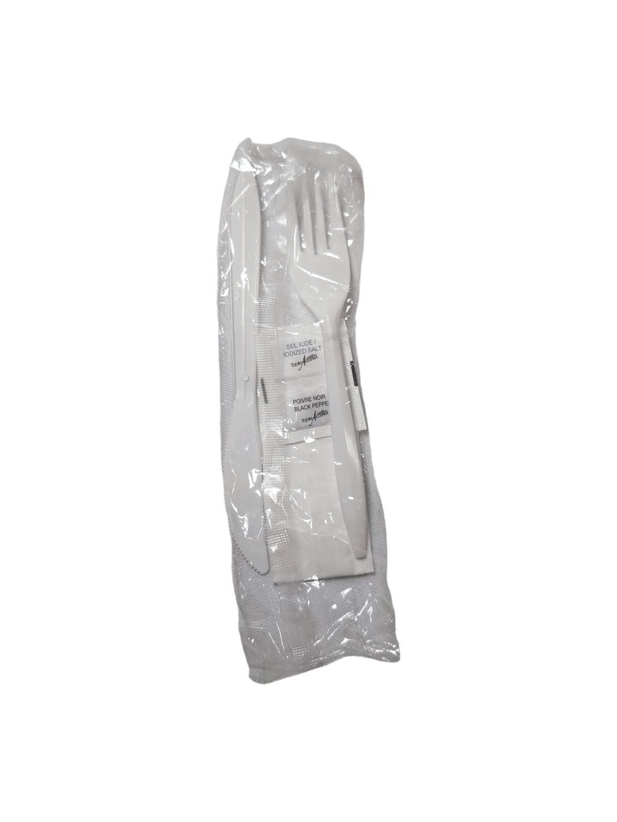 Cutlery kits - SALT/PEP Napkin, fork, knife 500/cs