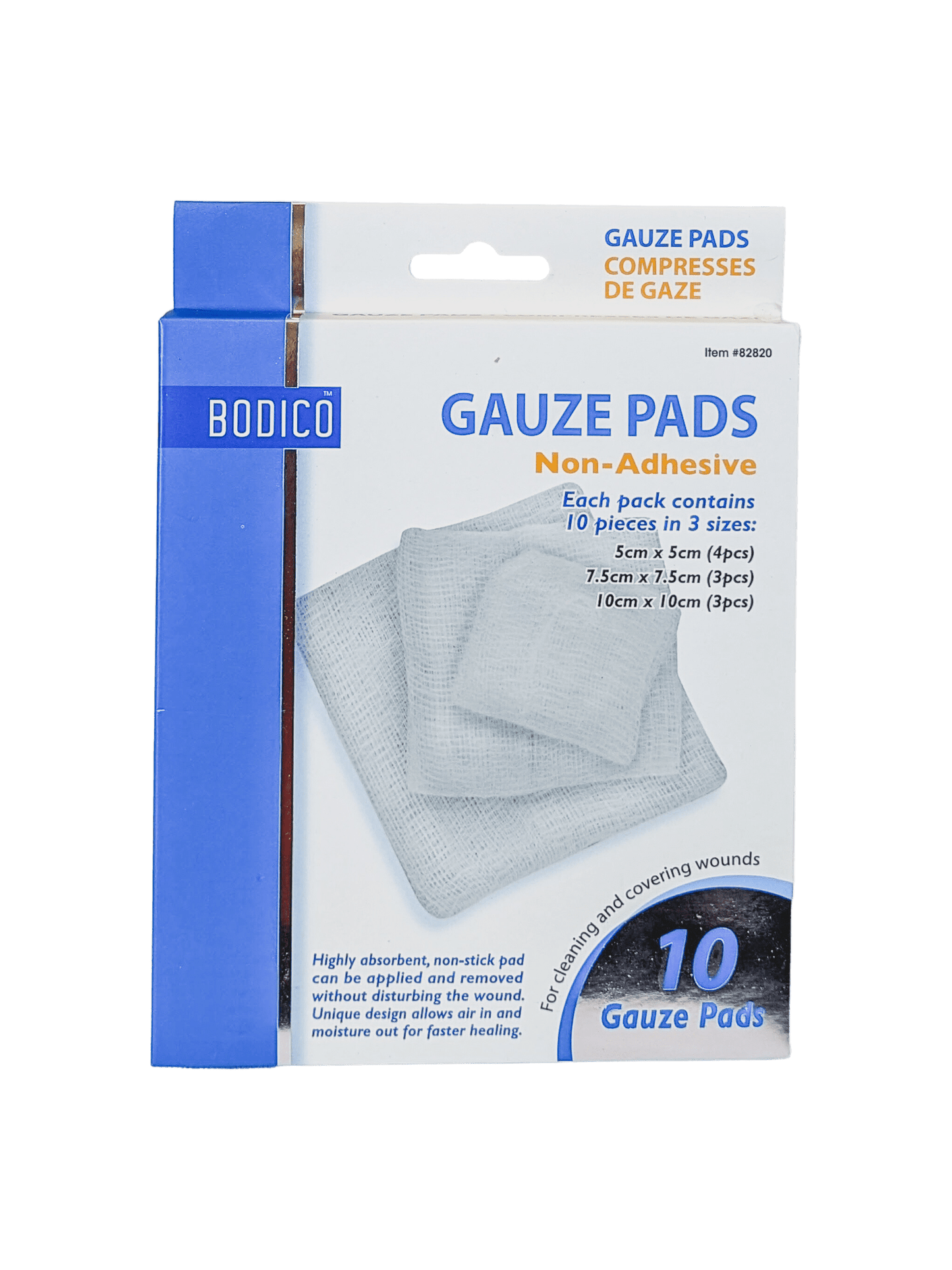 Gauze Pads - 3 Sizes 10pcs