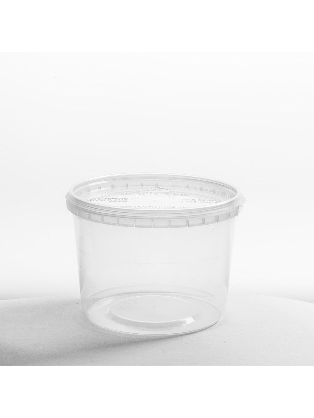 Heavy Duty Clear Round Deli Container 16oz. Tamper Proof 500/ctn