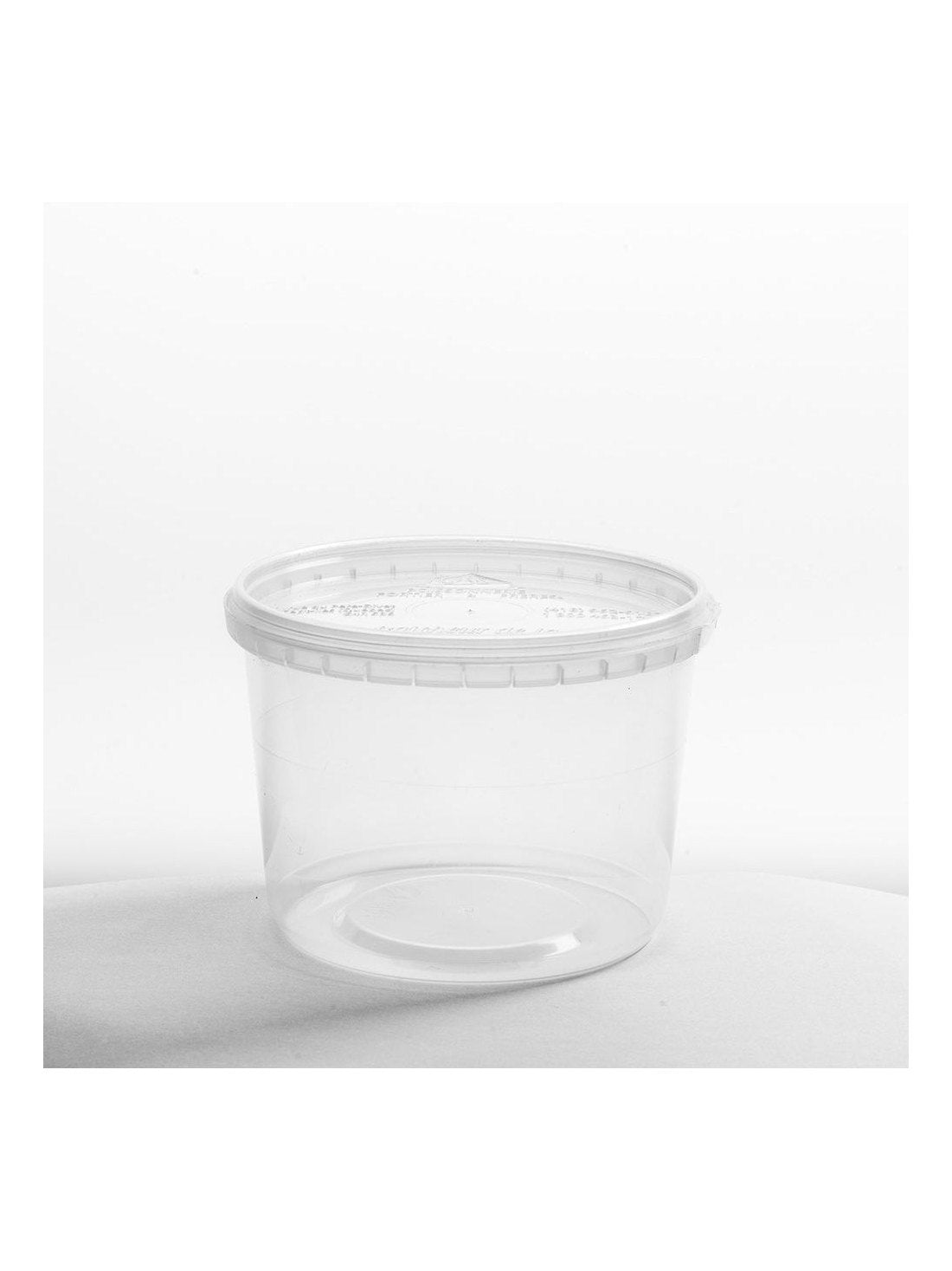 Heavy Duty Clear Round Deli Container 16oz. Tamper Proof 500/ctn