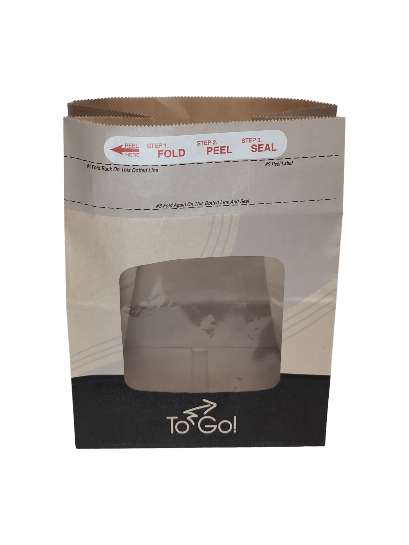 Hot Meal Bag with Window 8.25 x 5.25 x 10.75 Vented 250/ctn