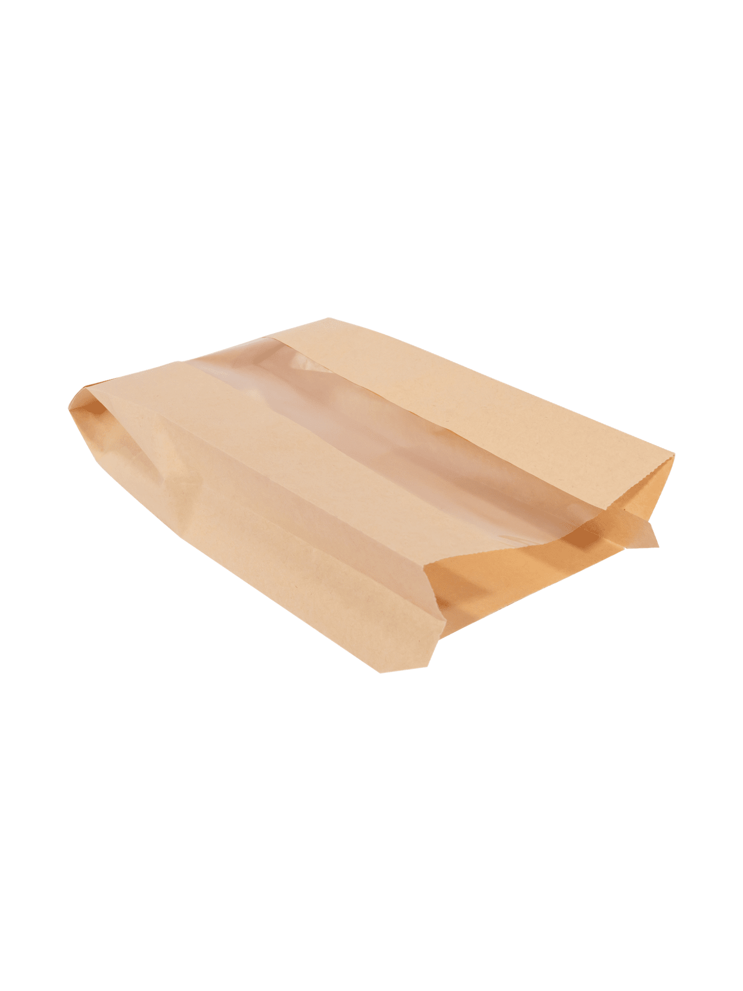 Kraft Bag w/ Window 4.7 x 3.5 x 11.8” 1000/cs