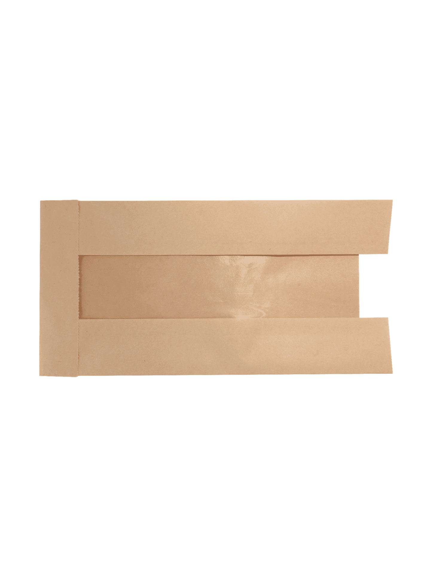 Kraft Bag w/ Window 8.25 x 4 x 12.2” 1000/cs