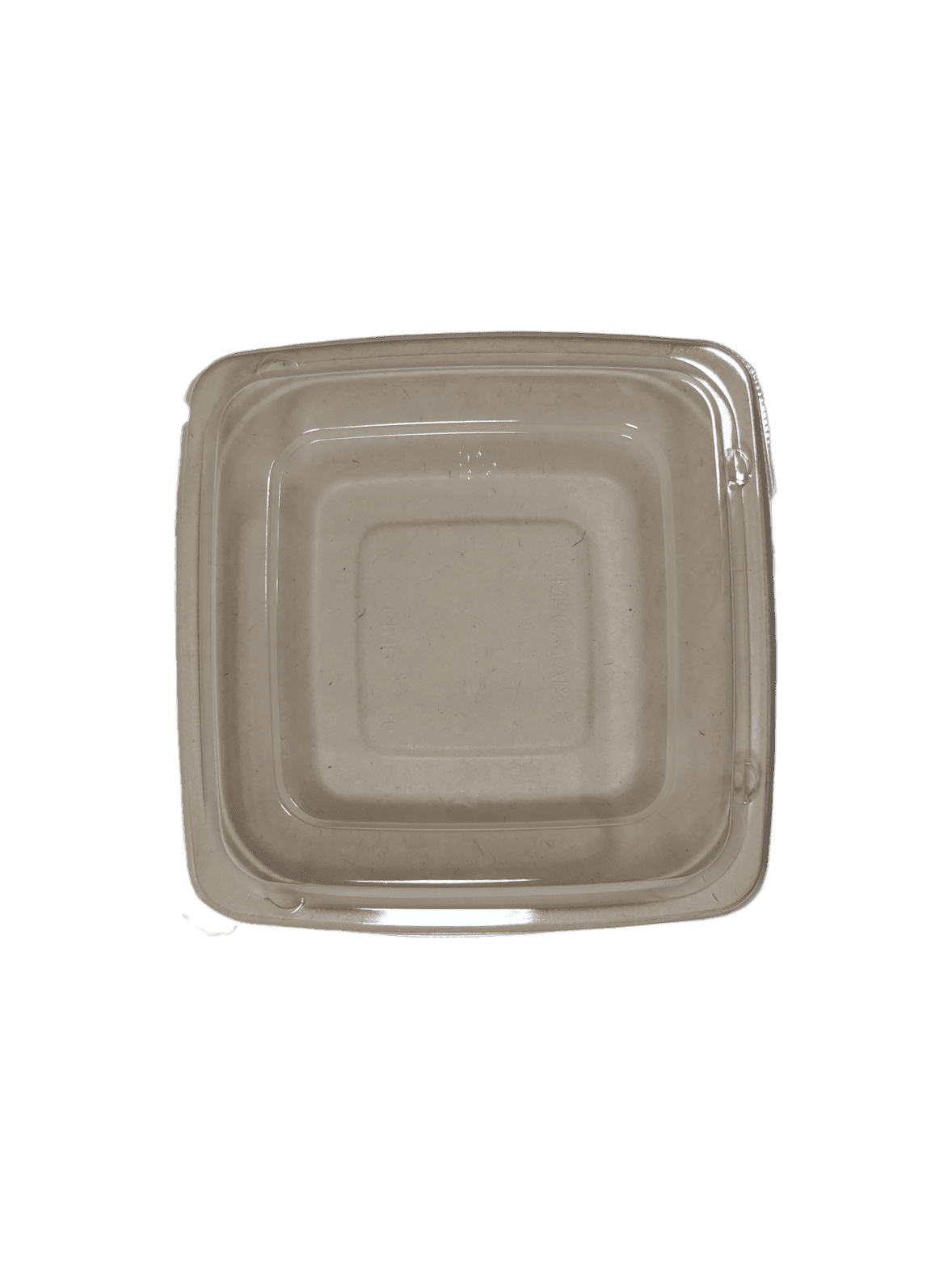 Lid Dome PET fits 16 - 42oz Square CP Pulp Deep Bowl 300/ctn