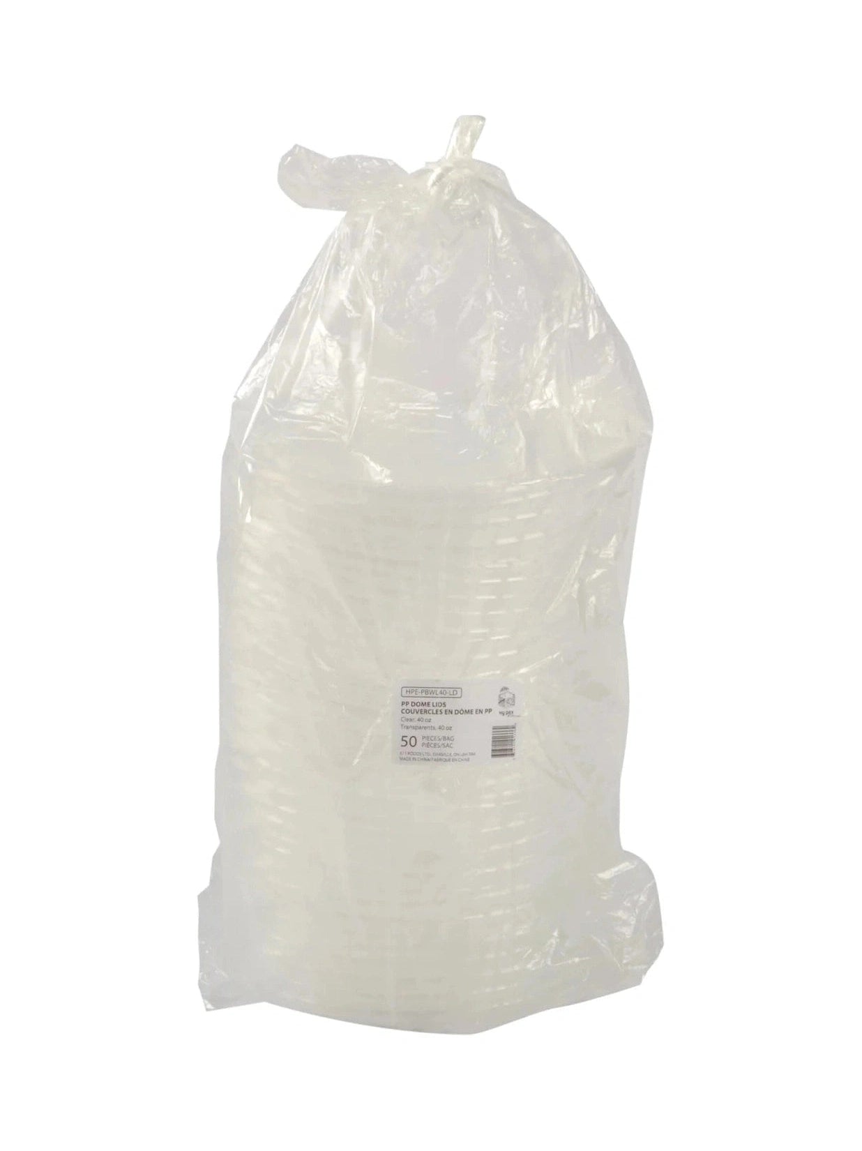 Lid PP Dome fits 28 & 40oz Kraft Bowl 300/ctn