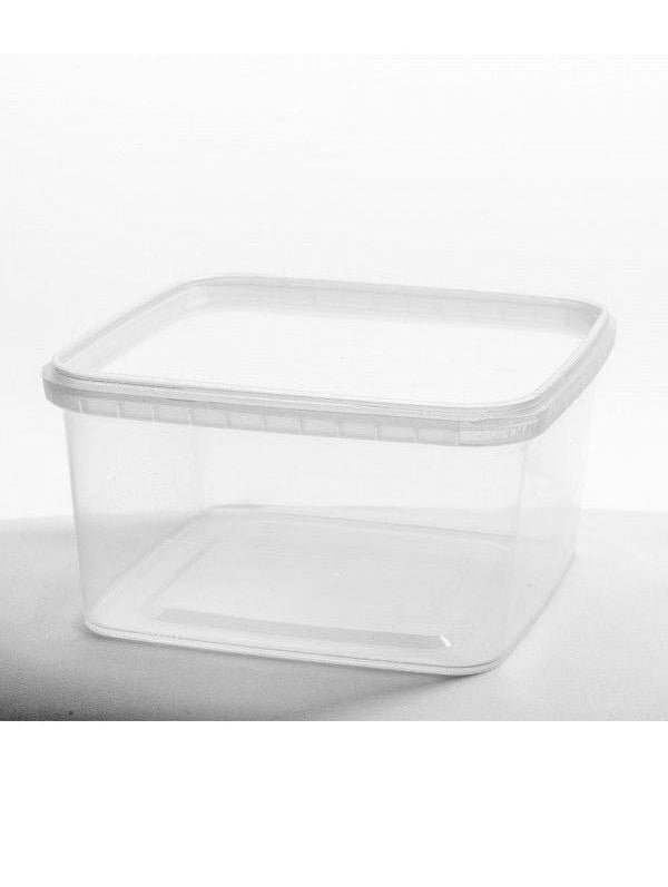 Lid for Heavy Duty Square Tamper Proof Deli Container fits 32 - 48oz 500/ctn