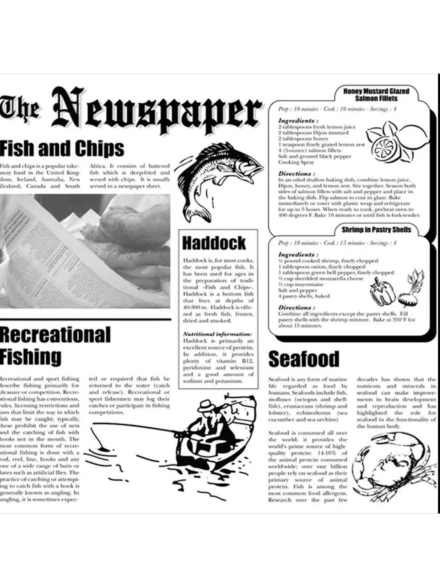 Newspaper Print Greaseproof Liner 12 x 12" 1000/ctn