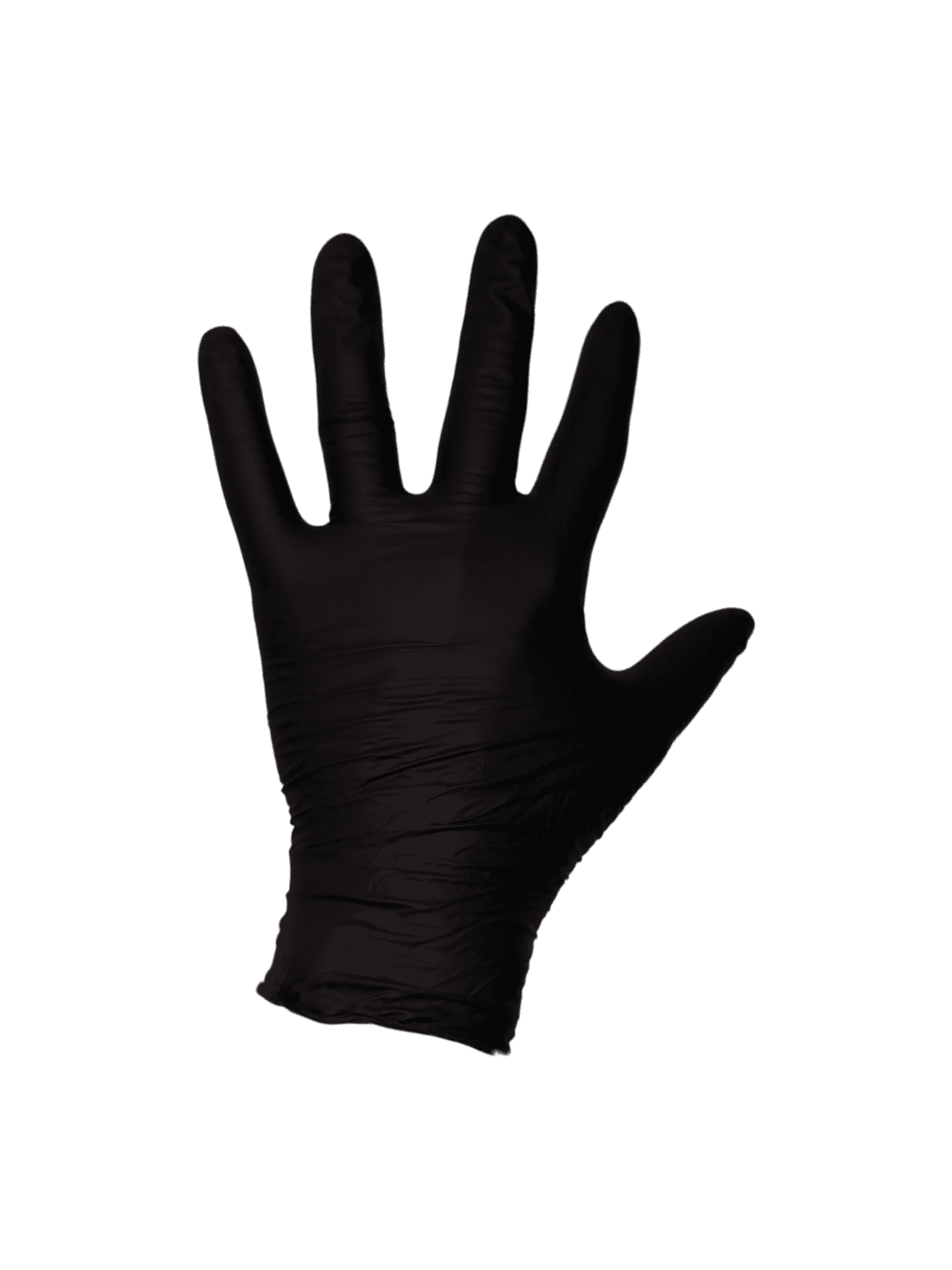 Nitrile Gloves Medium Black Powder Free 100/pk