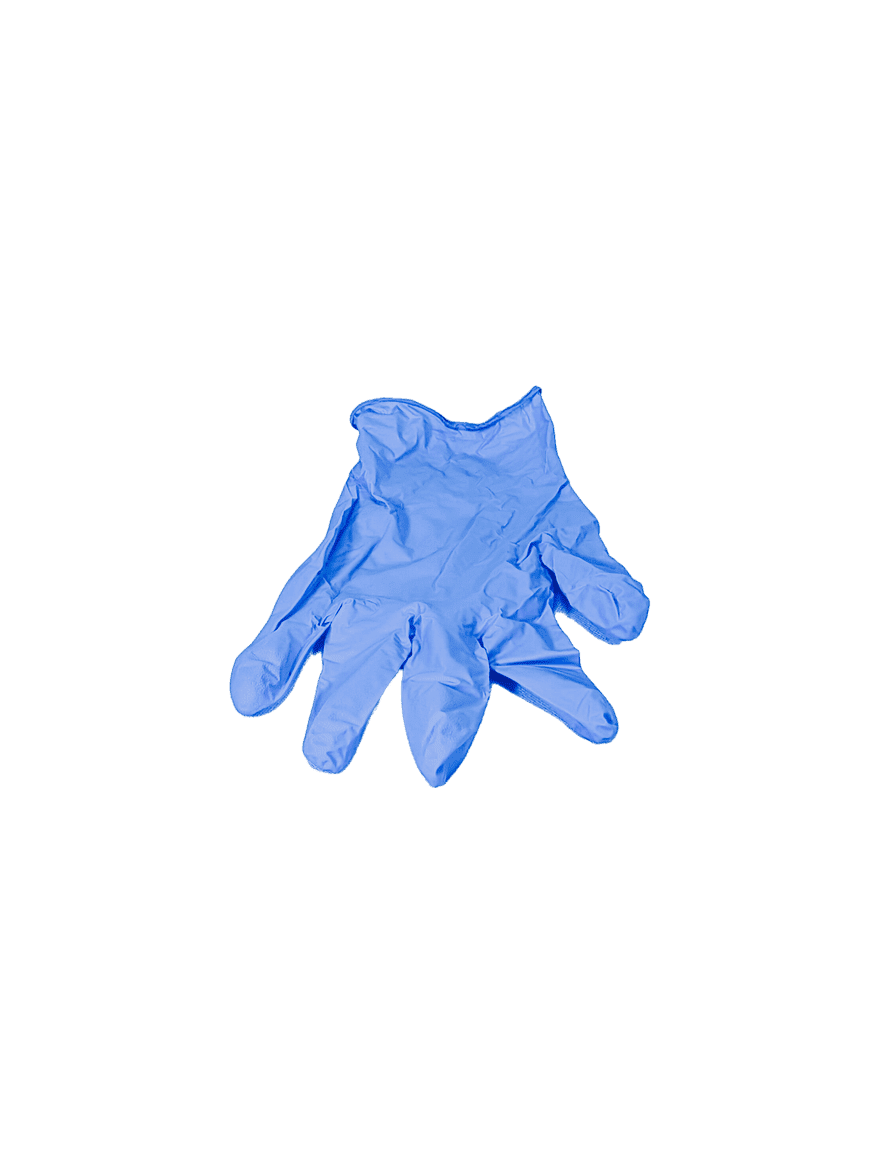 Nitrile Gloves Medium Blue Powder Free 100/pk