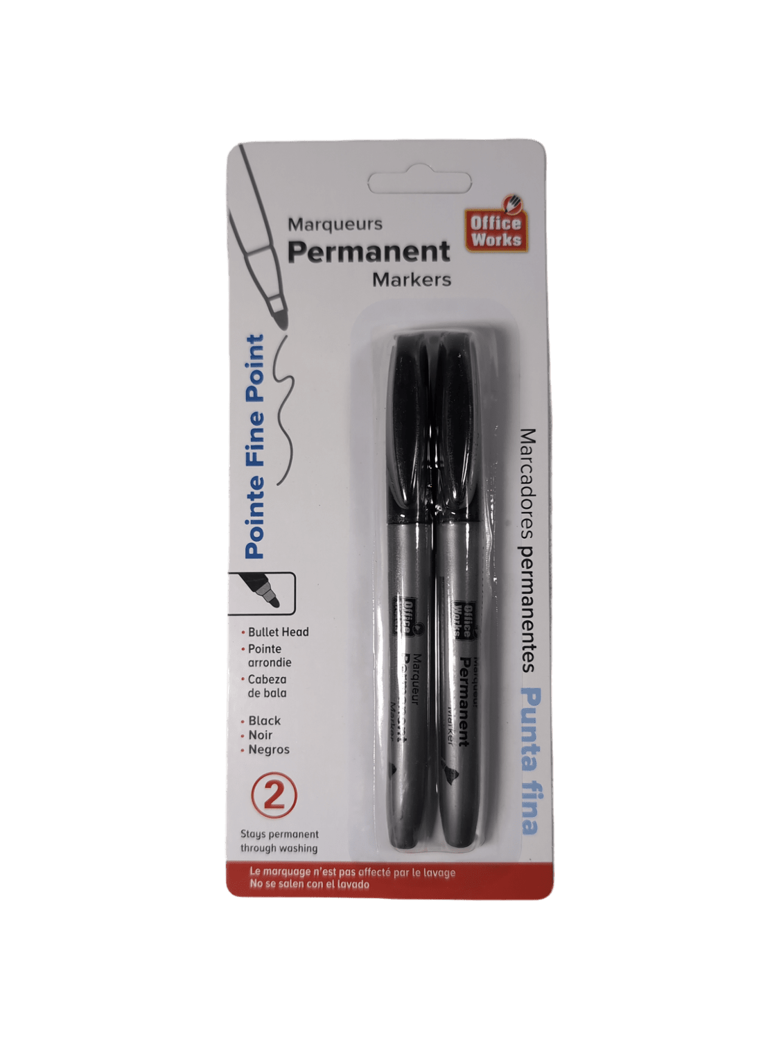 Permanent Marker 2pk Fine Point