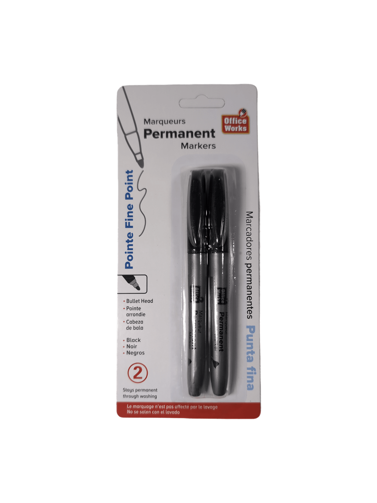 Permanent Marker 2pk Fine Point