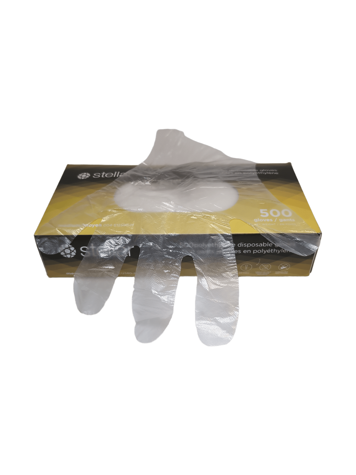 Poly Deli Gloves Medium Powder Free 500/pk