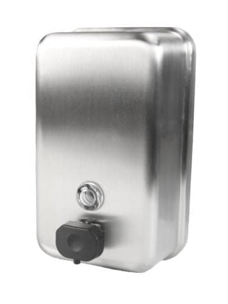 Soap Dispenser Stainless Steel Vertical 708-A Each