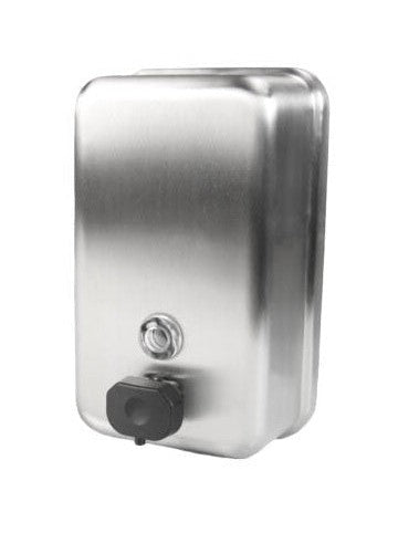 Soap Dispenser Stainless Steel Vertical 708-A Each