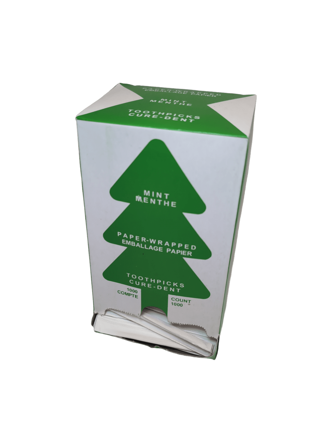 Toothpicks Mint Paper Wrapped 1000/bx