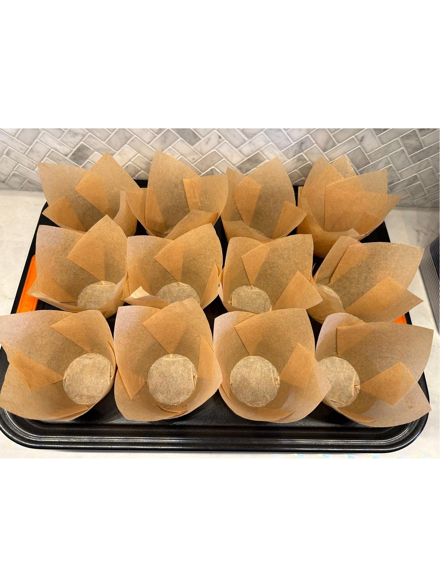 Tulip Muffin Cupcake Cups - Light Brown 10slv/ctn 195/sleeve