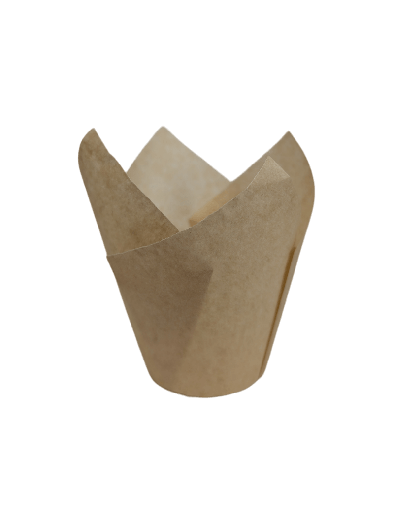 Tulip Muffin Cupcake Cups - Light Brown 10slv/ctn 195/sleeve