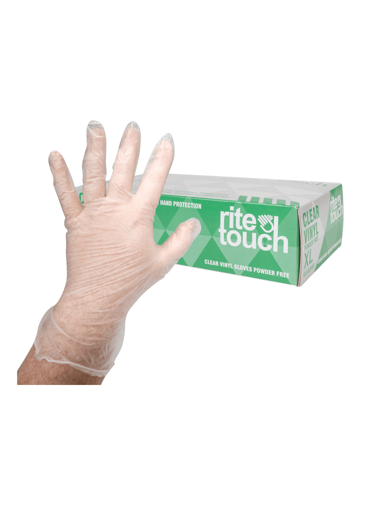 Vinyl Gloves Medium Powder Free 100/pk