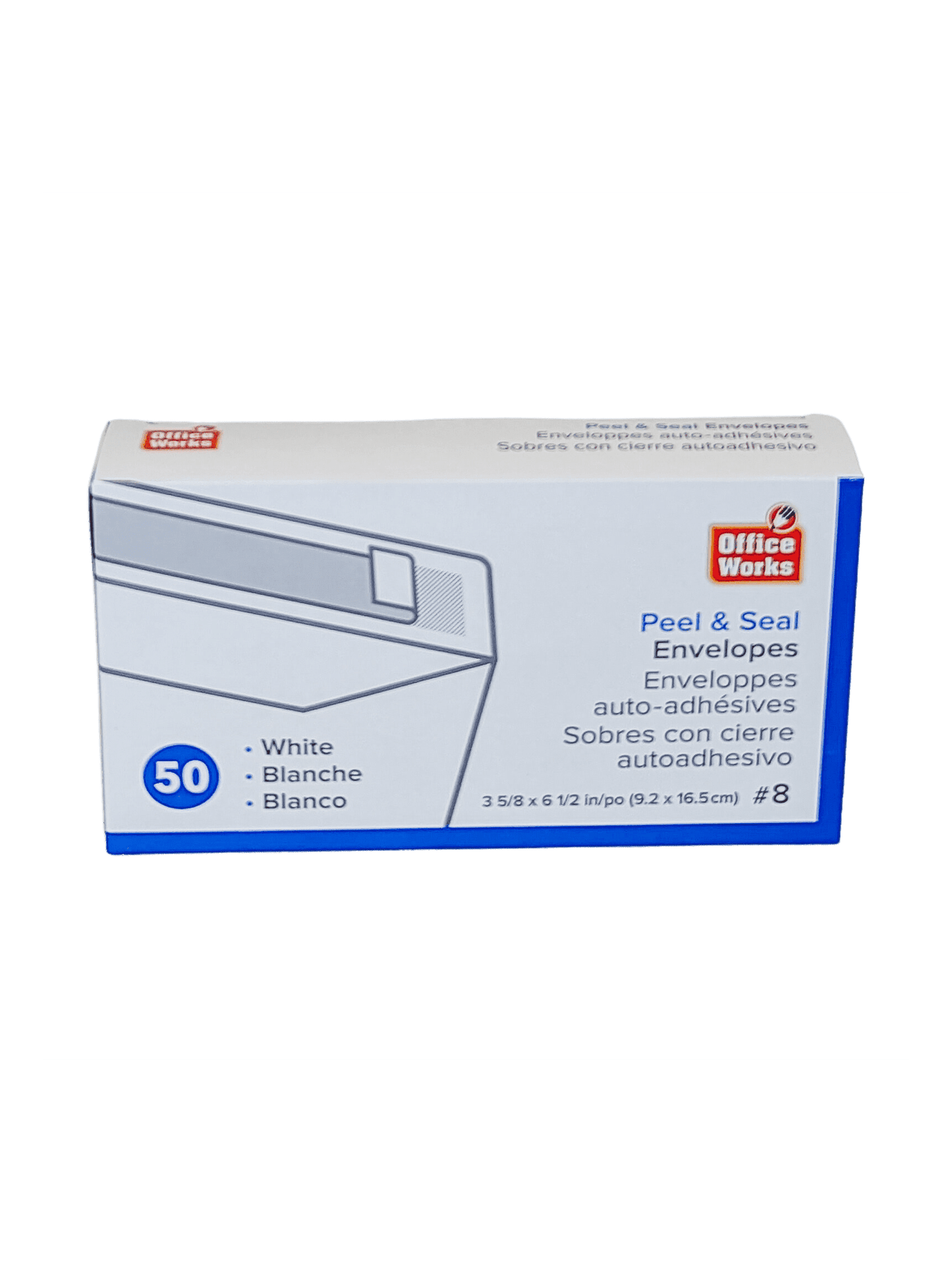 White Envelopes #8 Peal n Seal 50/pk