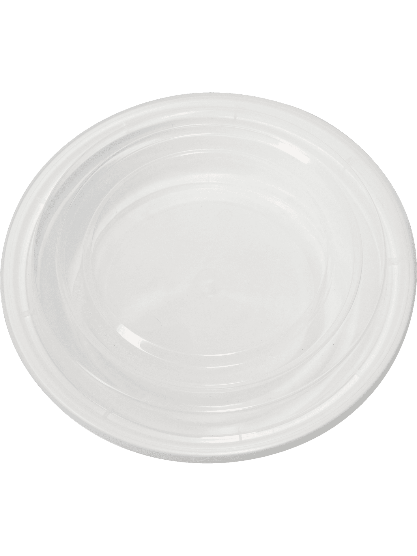 White Microwave container 7” Round with clear lid - 24oz. 150/ct