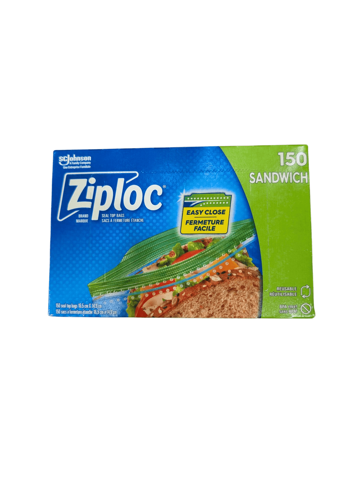 Ziploc Sandwich Bags 150/bx