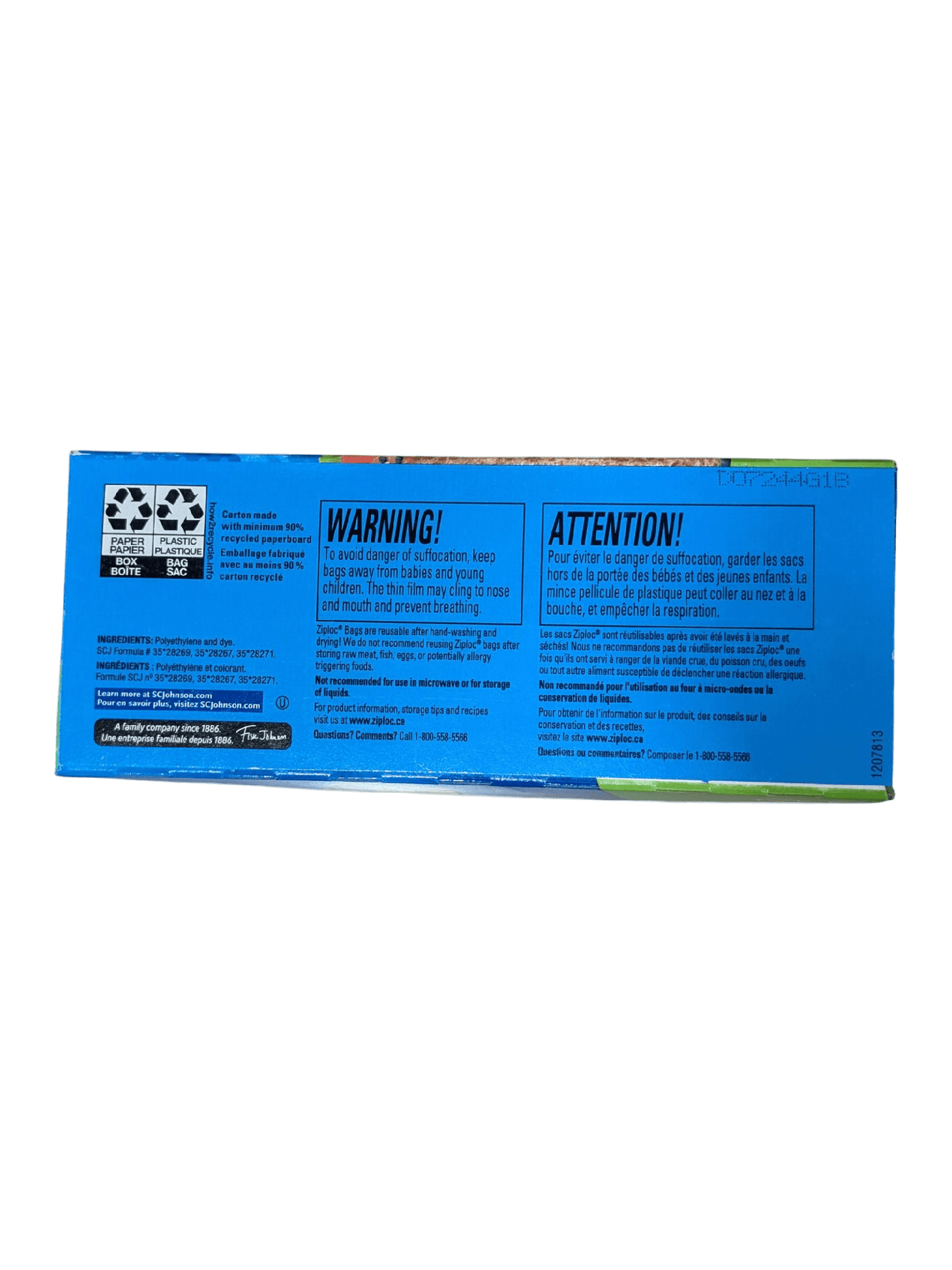 Ziploc Sandwich Bags 150/bx