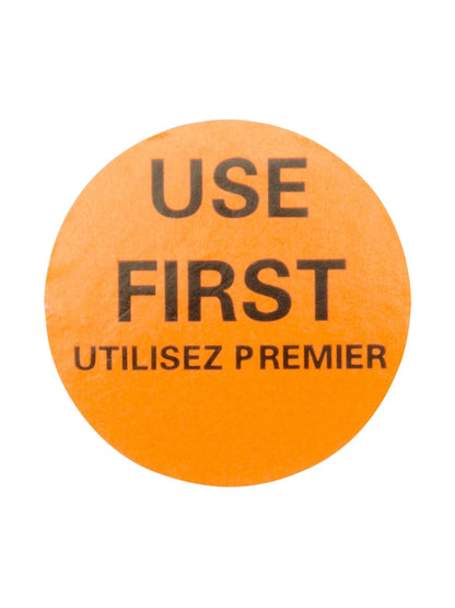 1.5” Use first labels 500/roll