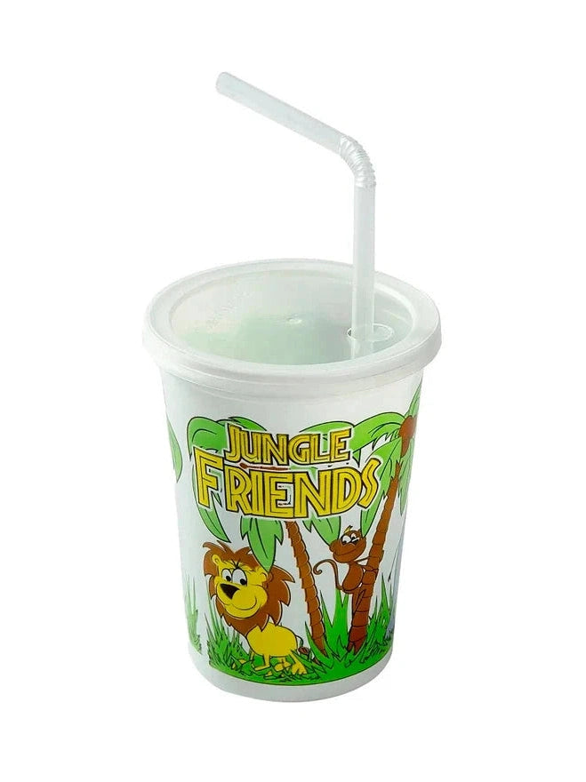 12oz Kids Cup with Lid and Straw Combo 250/ctn