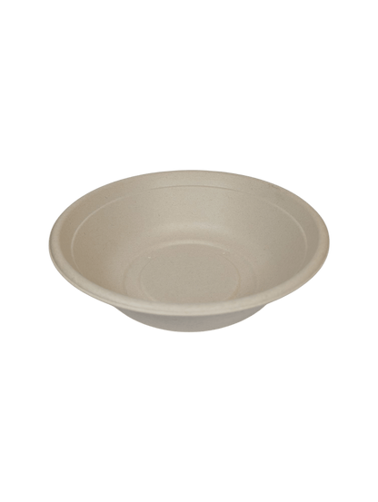 32oz Round Bagasse Bowl Natural 500/ctn