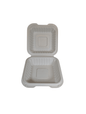 6 x 6 Plastic Hinged Container White 400/ctn