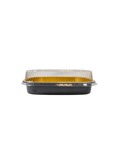 Black & Gold Foil Large Entree Container 72oz. 120/ctn *LIMITED TIME SPECIAL
