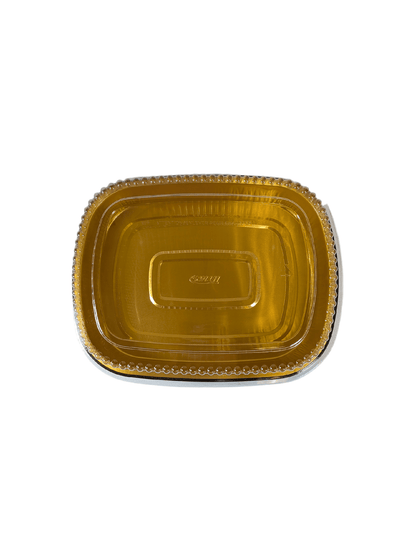 Black & Gold Foil Large Entree Container 72oz. 120/ctn *LIMITED TIME SPECIAL