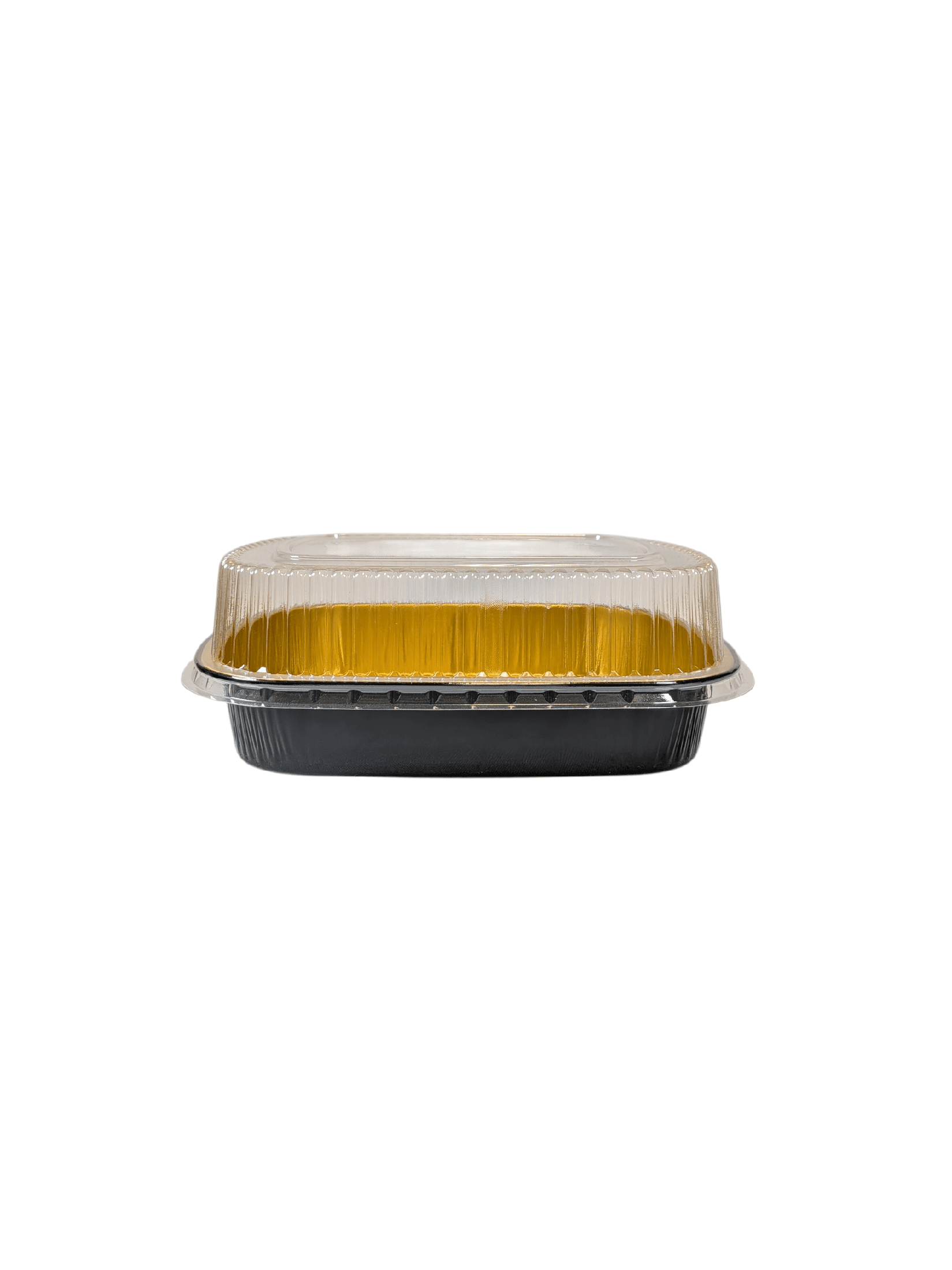 Black & Gold Foil Medium Entree Container 52oz. 120/ctn *LIMITED TIME SPECIAL