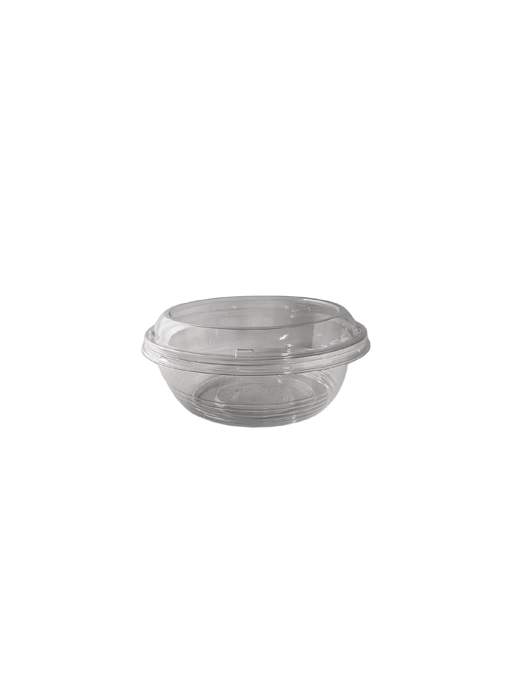 Clear Round Salad Bowl with Lid 34oz. 200/sets