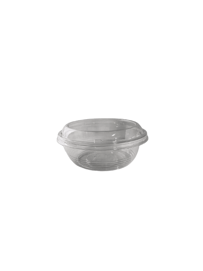 Clear Round Salad Bowl with Lid 34oz. 200/sets