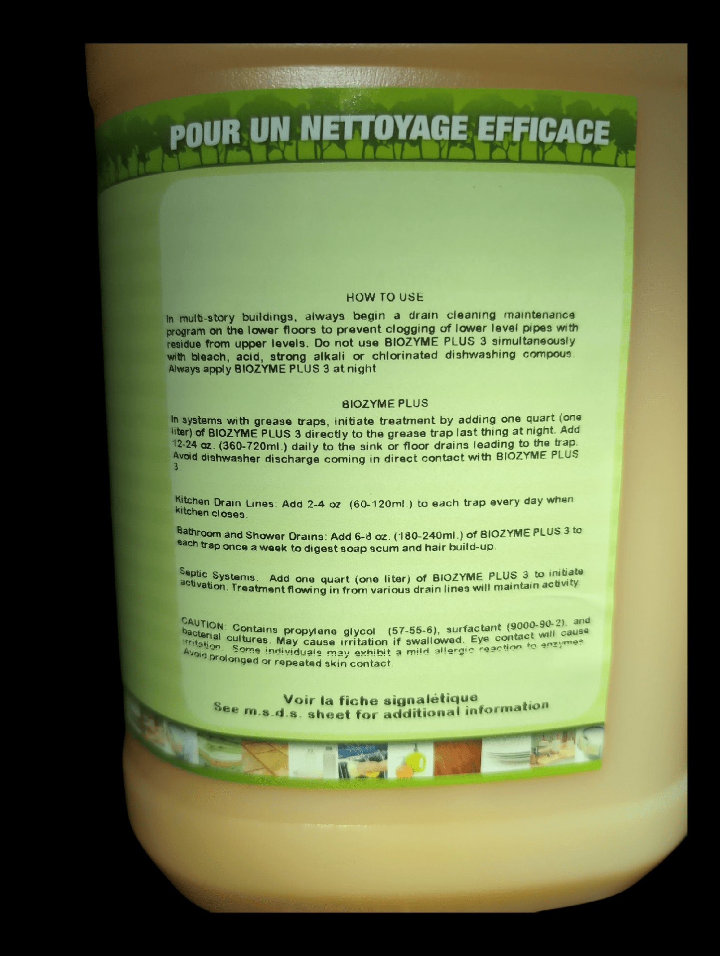 Drain Cleaner 4 x 4L BIO-ZYME PLUS