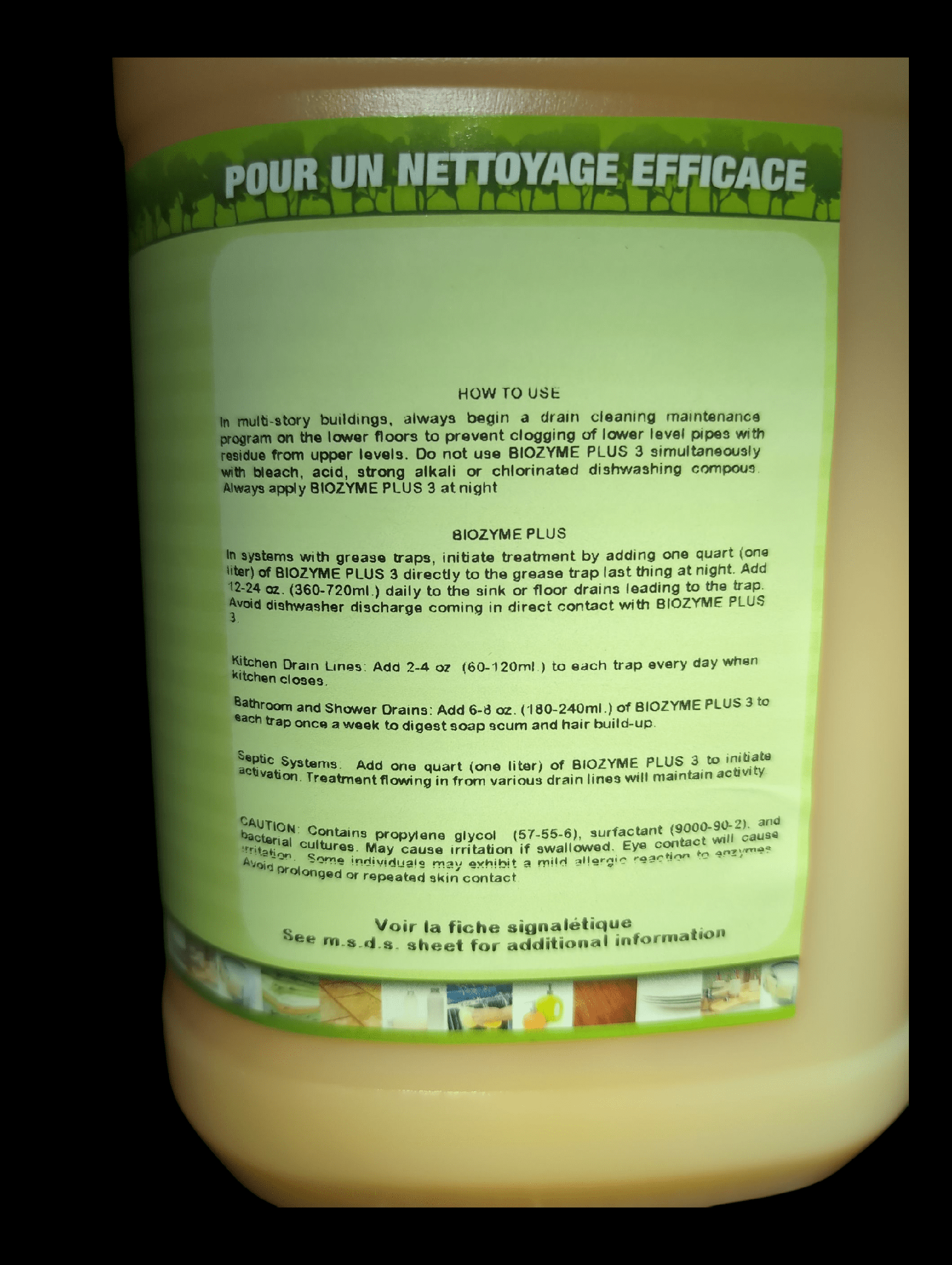 Drain Cleaner 4 x 4L BIO-ZYME PLUS